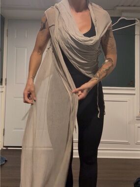 Light Taupe Authentic Demobaza Draped Women's Robe